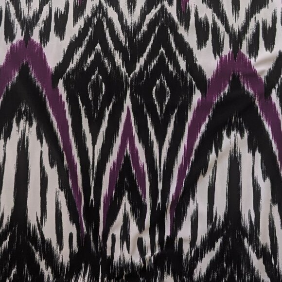 INC International- Boho Escape Halter top. PM (purple/black & white) NWT - Picture 7 of 8